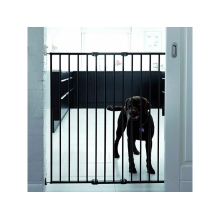 BABY DAN Dogspace Charlie extra vysoká prodlužovací brána 62-107cm, šroubovací, kov Černá