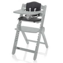 ZOPA Dřevěná jídelní židlička Clipp&Clapp Grey